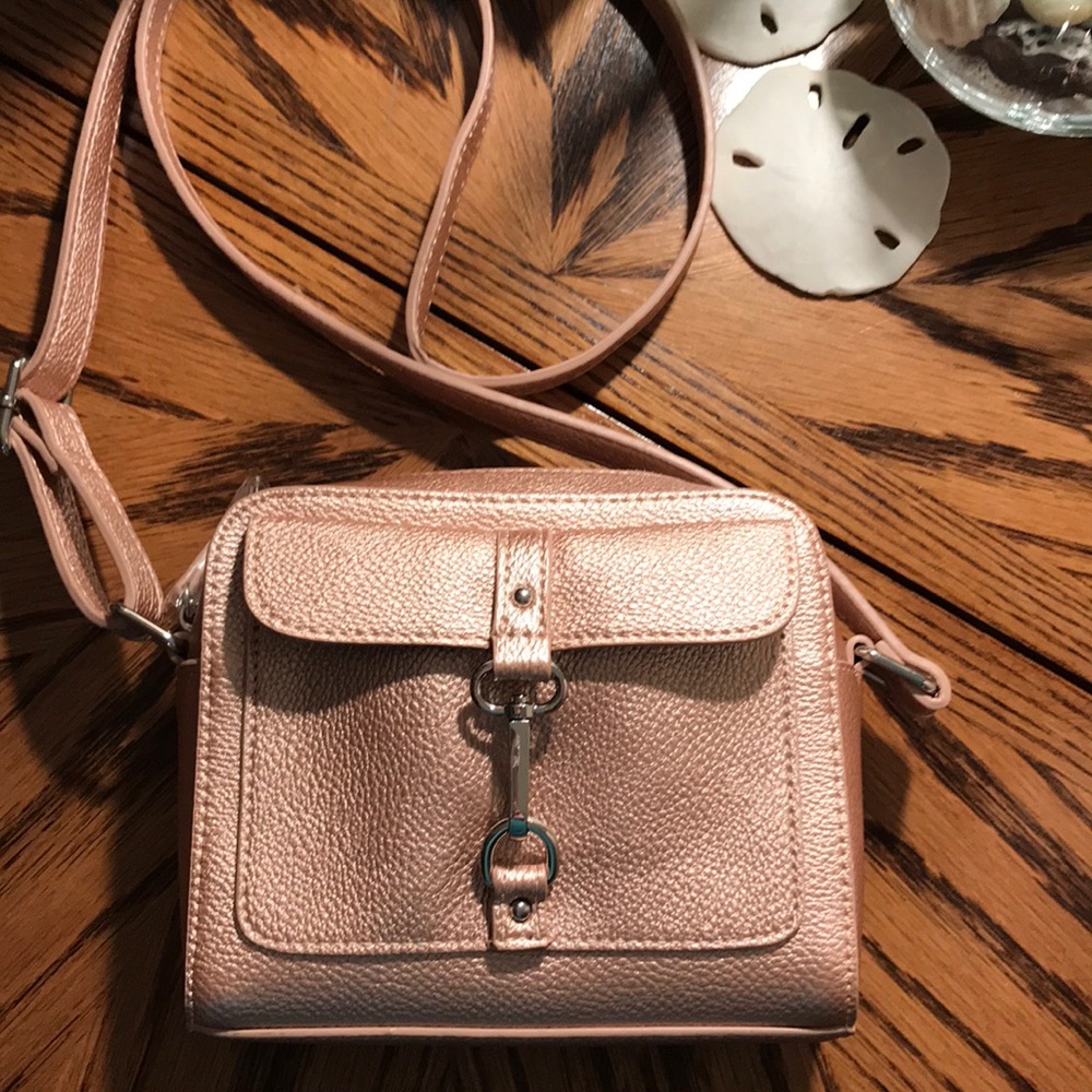 Just Fab NWOT Metallic crossbody Never Worn
